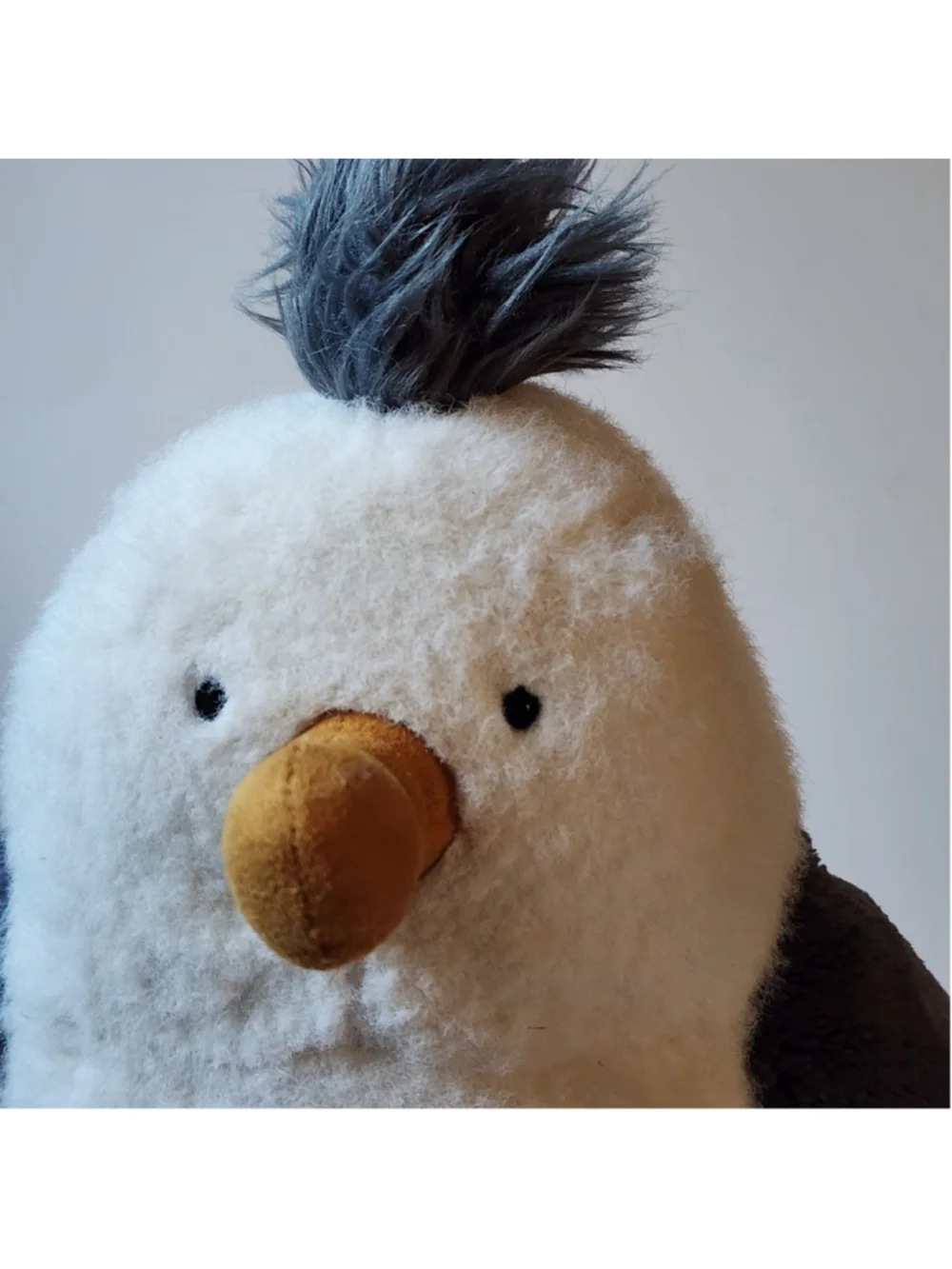 Authentic Jellycat Chip Seagull Medium Plush Soft Toy Bird White Gray